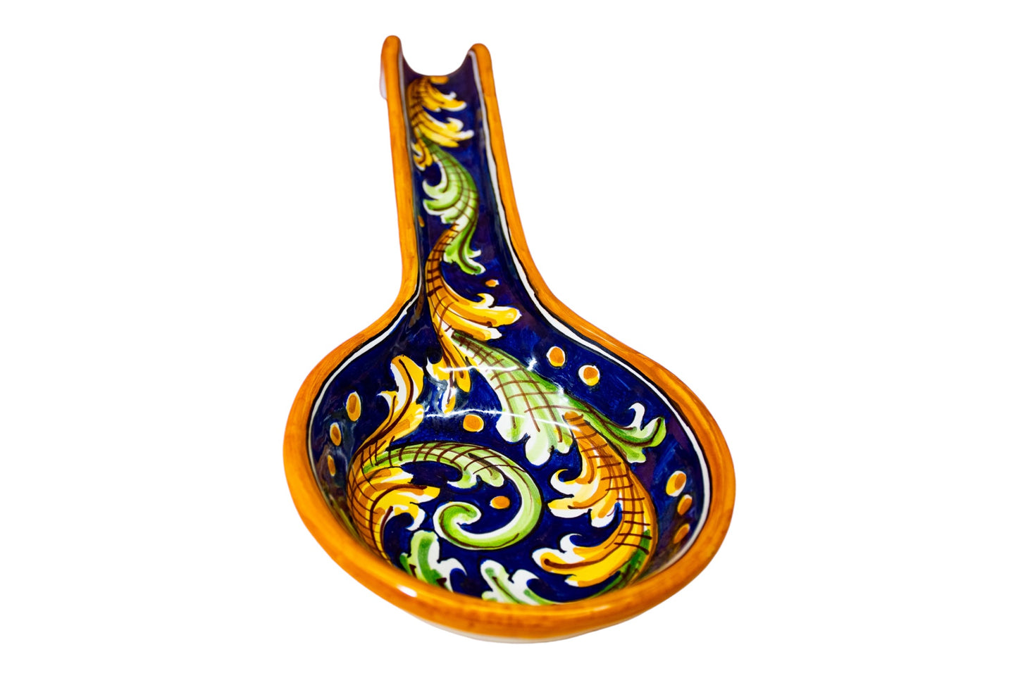 POGGIA MESTOLO GRANDE IN CERAMICA DI CALTAGIRONE ANNA BORIA