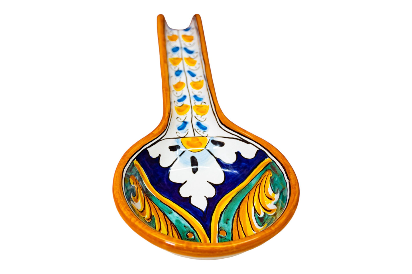 POGGIA MESTOLO GRANDE IN CERAMICA DI CALTAGIRONE ANNA BORIA