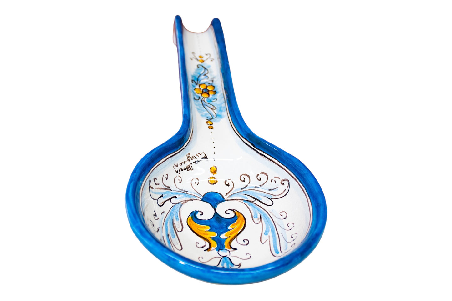 POGGIA MESTOLO GRANDE IN CERAMICA DI CALTAGIRONE ANNA BORIA