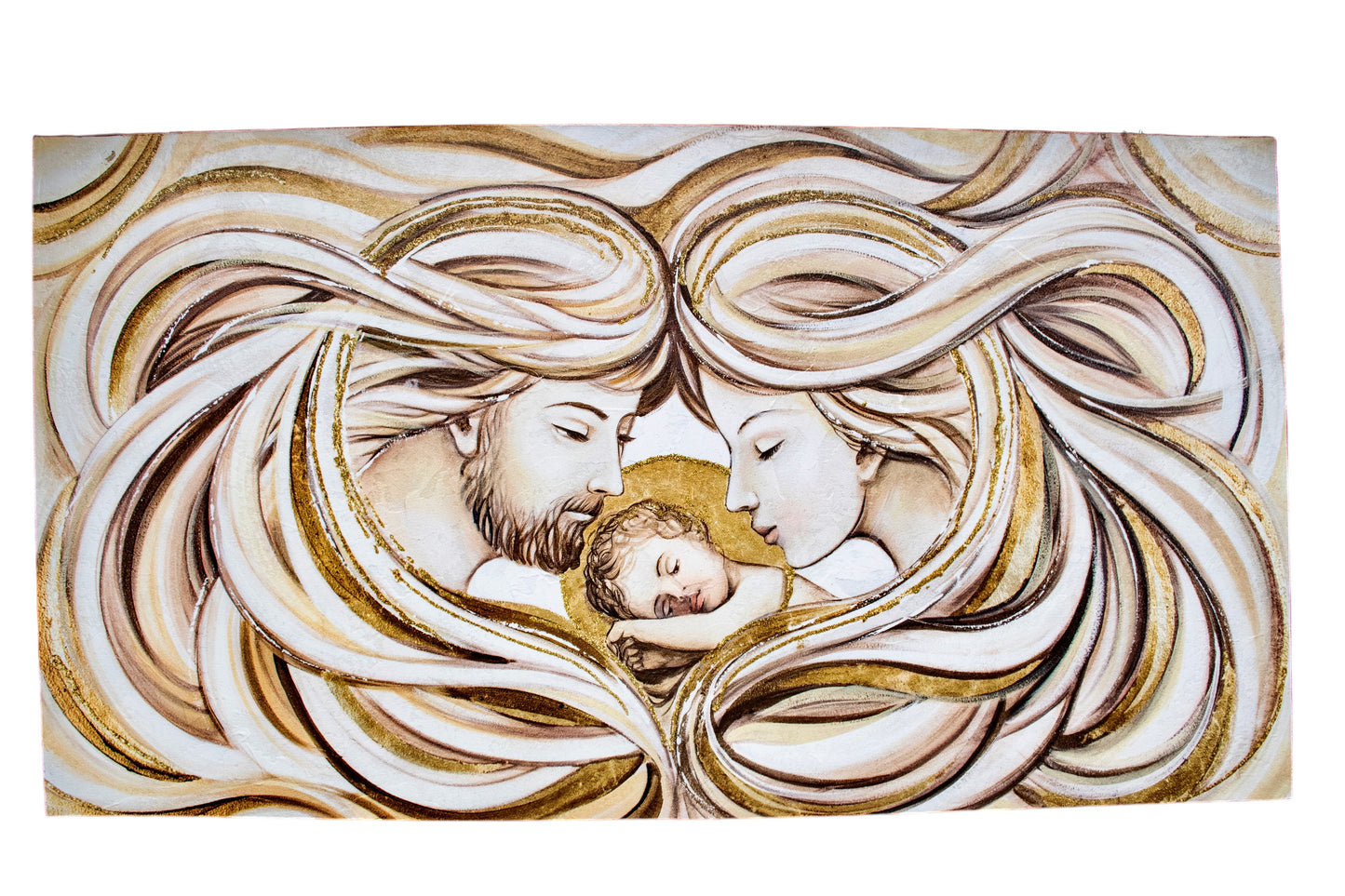 CAPEZZALE PAINTINOS 62 X 115 SACRA FAMIGLIA "PETRAMARA"