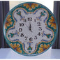OROLOGIO TONDO IN CERAMICA DI CALTAGIRONE ANNA BORIA