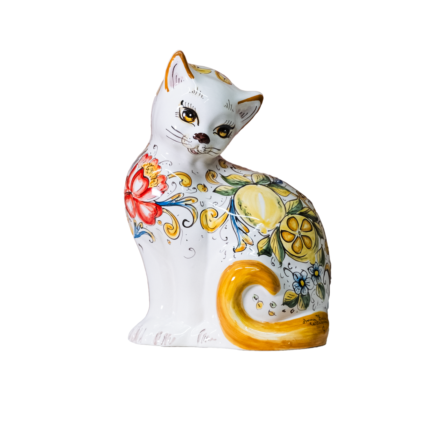 GATTONE IN CERAMICA DI CALTAGIRONE ANNA BORIA