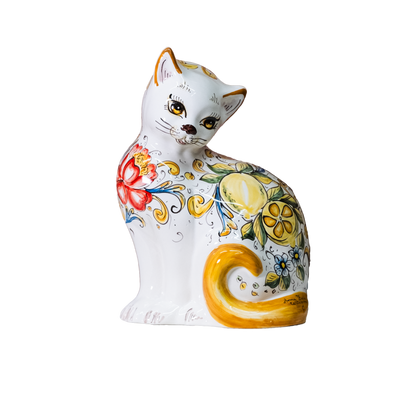 GATTONE IN CERAMICA DI CALTAGIRONE ANNA BORIA