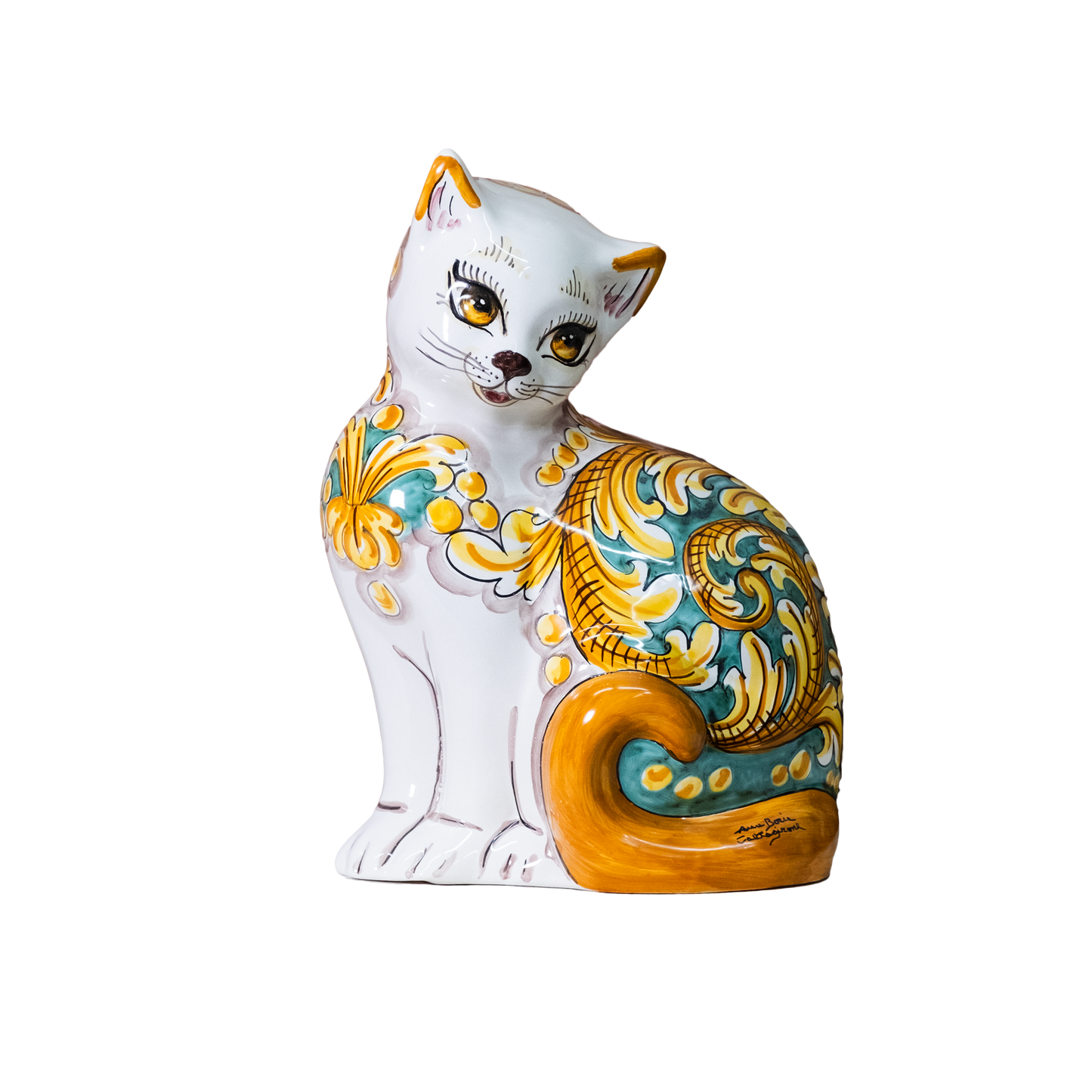 GATTONE IN CERAMICA DI CALTAGIRONE ANNA BORIA