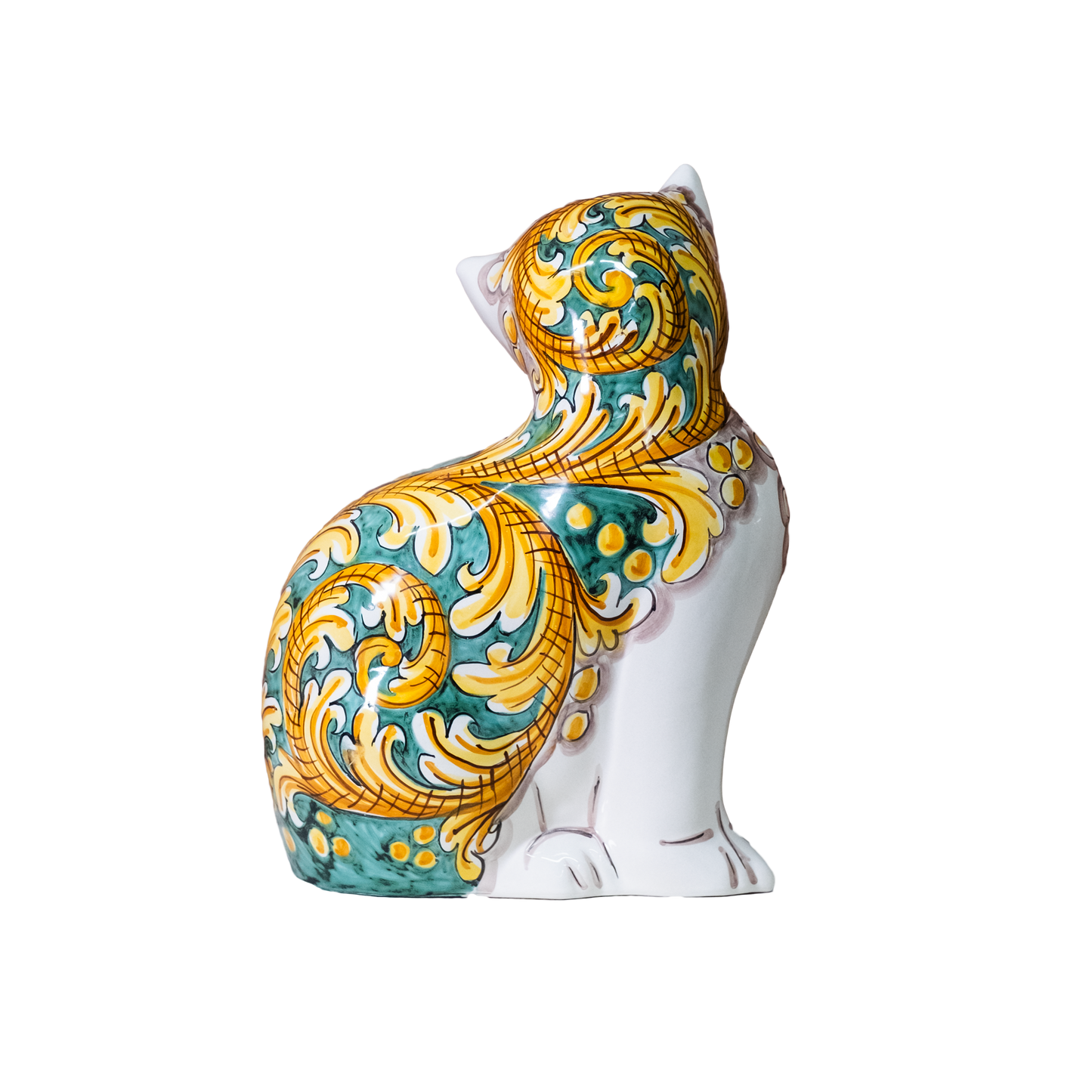 GATTONE IN CERAMICA DI CALTAGIRONE ANNA BORIA