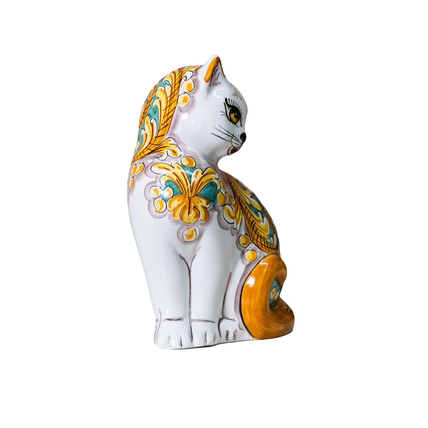 GATTONE IN CERAMICA DI CALTAGIRONE ANNA BORIA