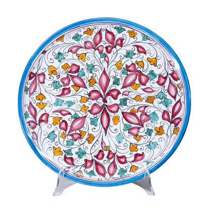 PIATTO TONDO IN CERAMICA DI CALTAGIRONE ANNA BORIA