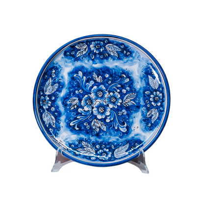 PIATTO TONDO IN CERAMICA DI CALTAGIRONE ANNA BORIA