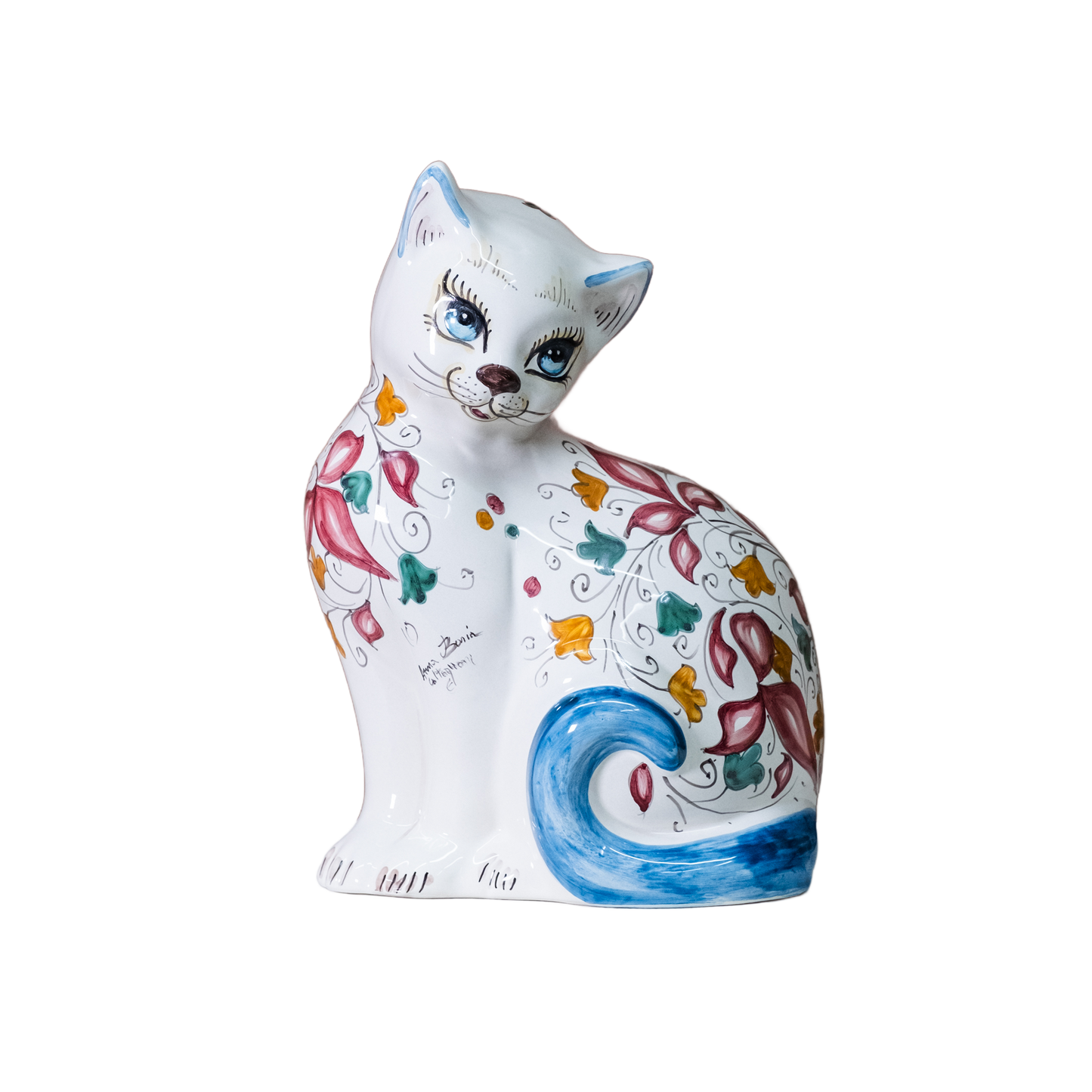 GATTONE IN CERAMICA DI CALTAGIRONE ANNA BORIA