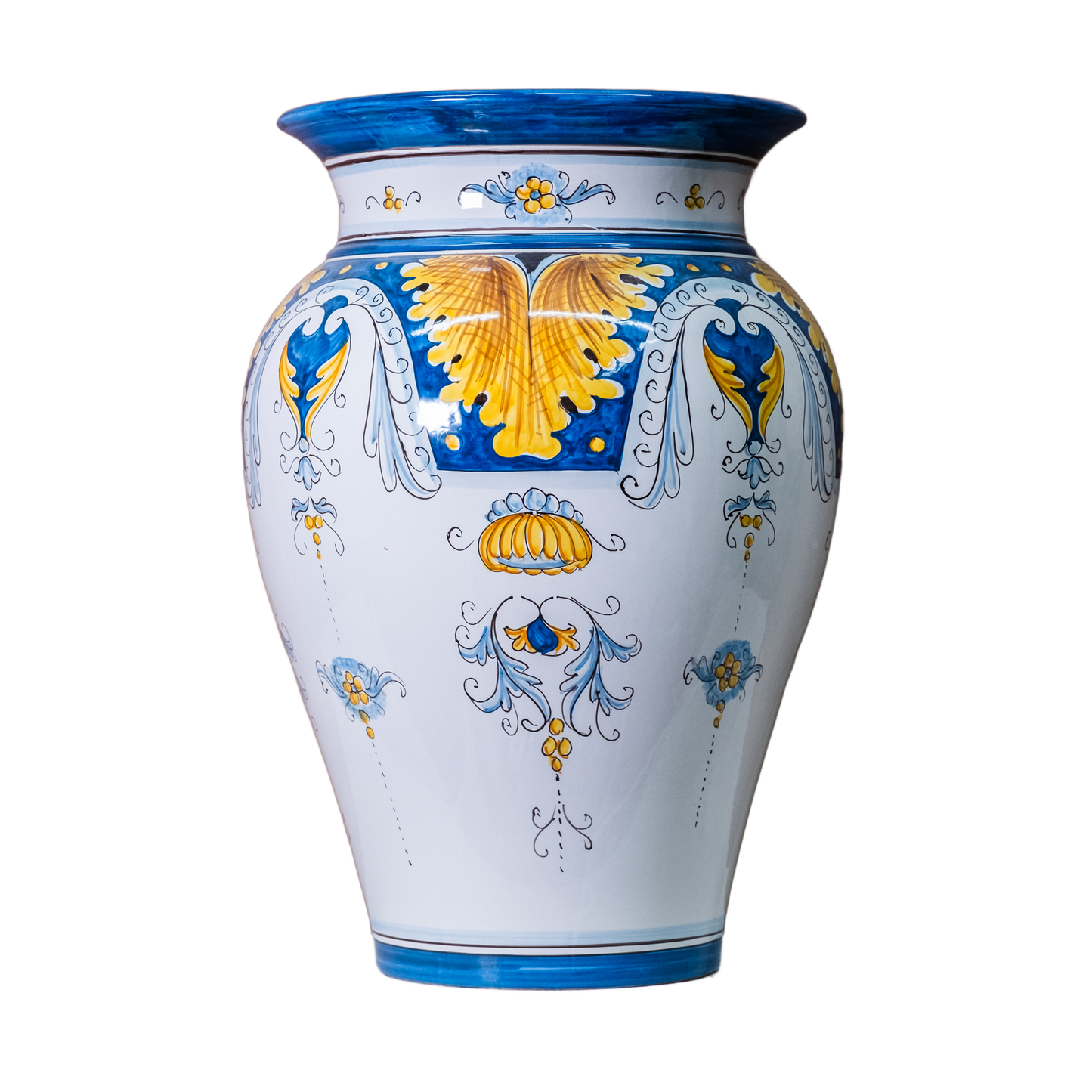 PORTA OMBRELLI ALTO CM. 50 IN CERAMICA DI CALTAGIRONE  ANNA BORIA